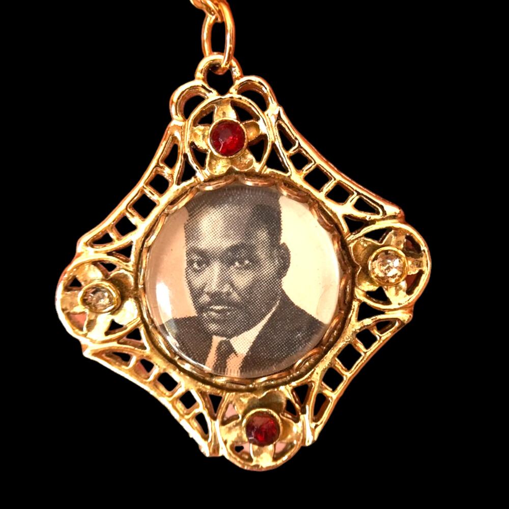 Vintage MLK "I have a dream" pendant necklace, Martin Luther King Jr.